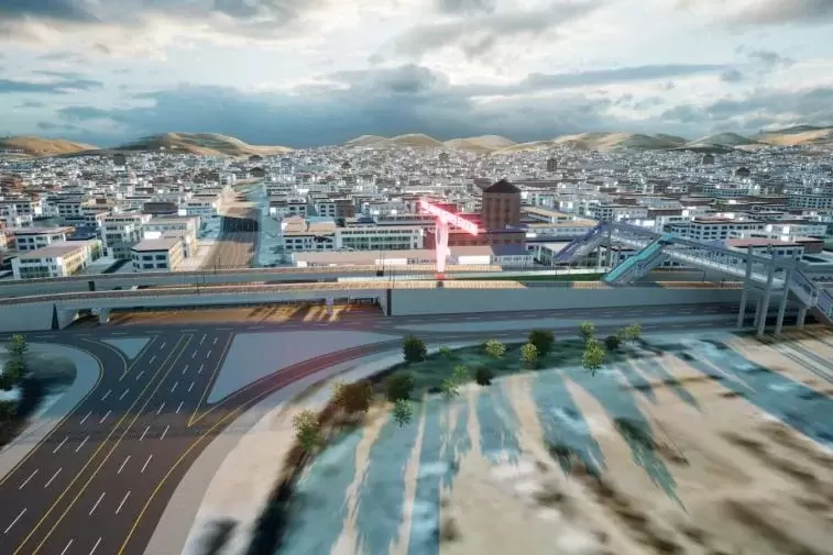 Eyyübiye Köprülü Kavşağında hummalı çalışma