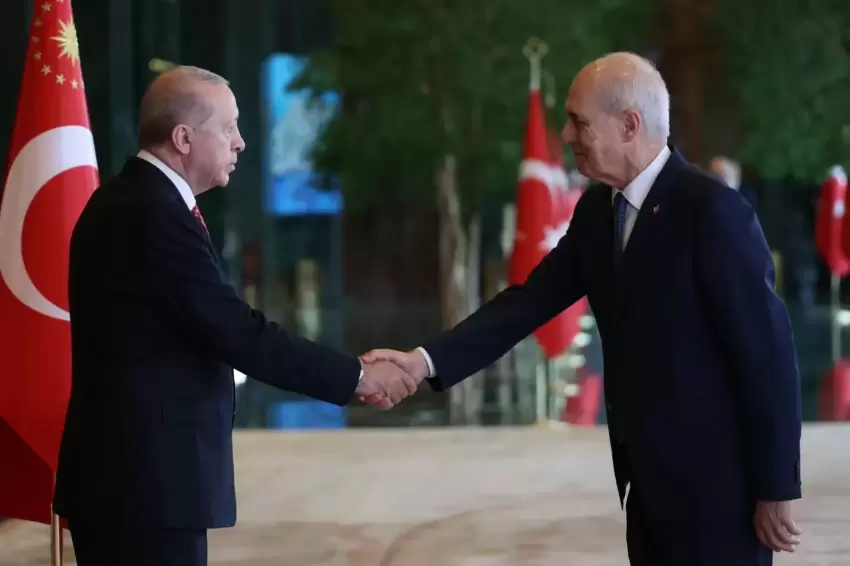 Devlet erkânı Külliyede buluştu... Erdoğan, tebrikleri kabul etti