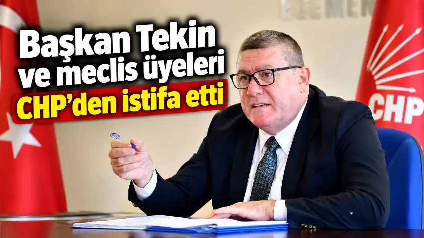 Alaplıda başkan ve 9 meclis üyesi CHPden istifa etti