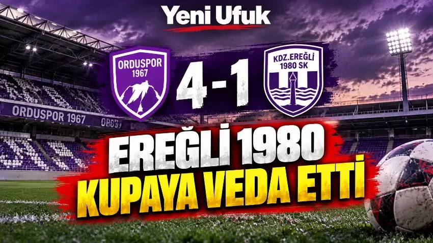 Kdz.Ereğli 1980 kupaya veda etti