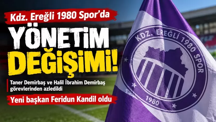 Kdz. Ereğli 1980 Sporda Deprem Taner Demirbaş görevden alındı
