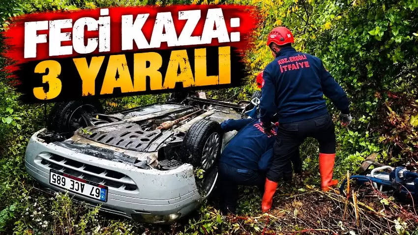 Kdz.Ereğli yolunda feci kaza: 3 yaralı