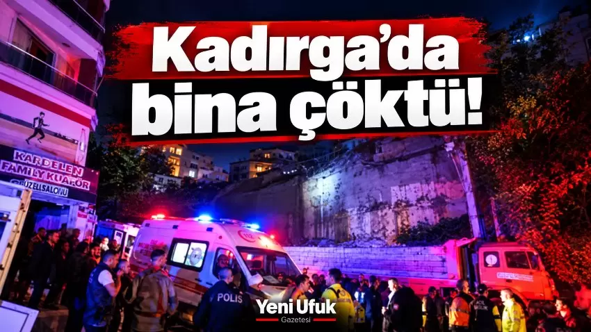 Zonguldakta bina çöktü: 3 kişi enkaz altında