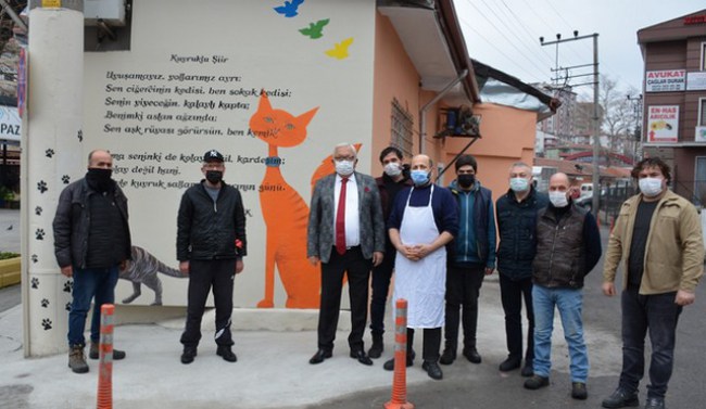 Ciğercinin Kedisi ve Sokak Kedisi Kdz.Ereğli'de duvar resmi oldu