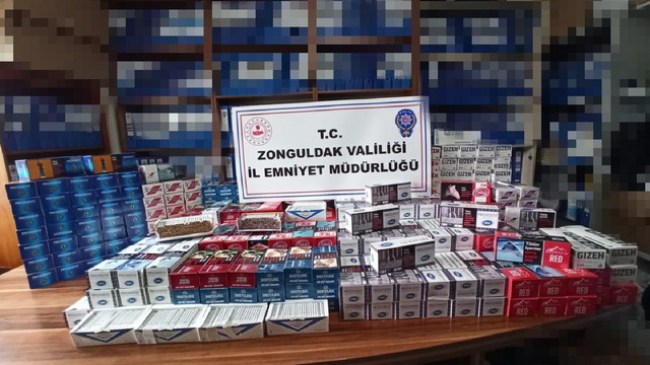 Ereğli Emniyetinden kaçak alkol ve sigara operasyonu