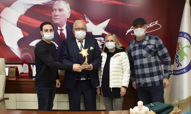 Trendyol Türkiye birincisinden Başkan Posbıyık’a ziyaret