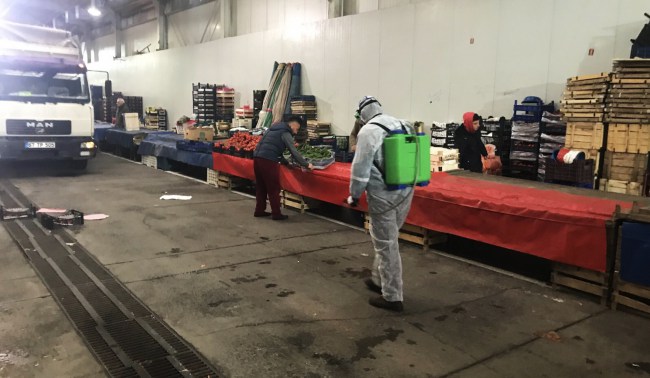 Ereğli Belediyesi dezenfektan çalışmalarını sürdürüyor