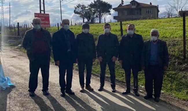 Başkan Bozkurt karantinadaki köye gitti