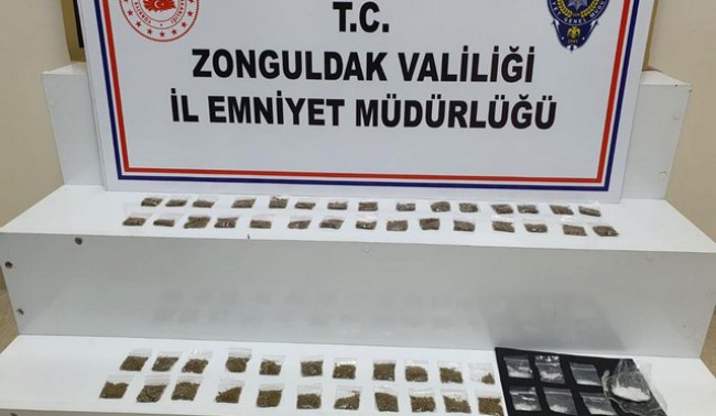 59 ayrı pakette satışa hazır uyuşturucu yakalandı