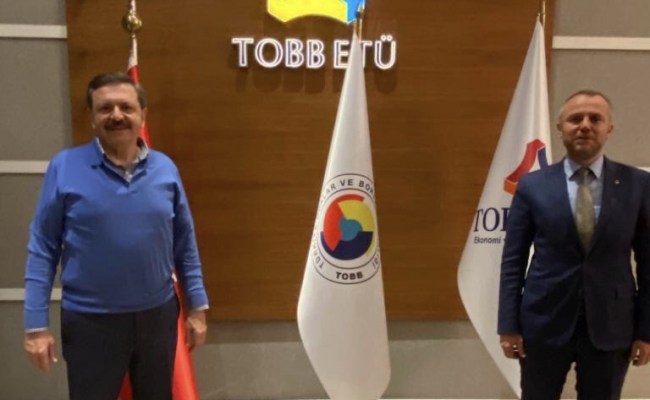 TSO Başkanı Keleş, TOBB Başkanı Hisarcıkoğlu ile görüştü