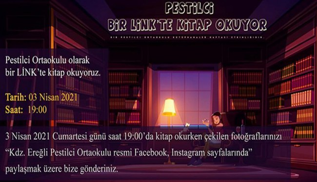 Pestilci bir link'te kitap okuyor