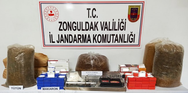 Bandrolsüz tütün ve makaron ele geçirildi