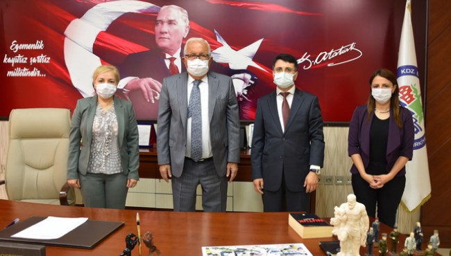 Turizm Fakültesi Dekanı Arslan, Başkan Posbıyık'ı ziyaret etti