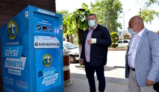 Alaplı'da atık giysiler çöpe atılmayacak