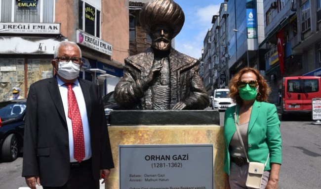 Kdz.Ereğli'nin 101. yaşında Orhan Gazi büstü açıldı