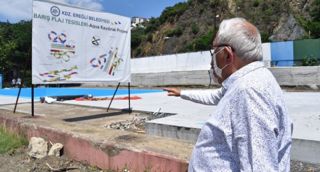 Posbıyık’tan müjde: Barış plajı yakında hizmete girecek