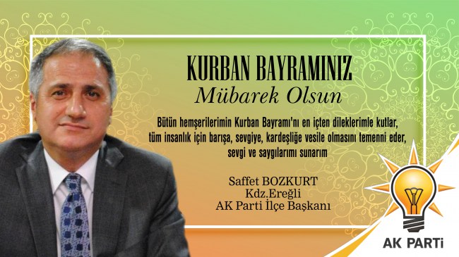 Bozkurt: “Kurban, cömertlik ve dayanışmadır”