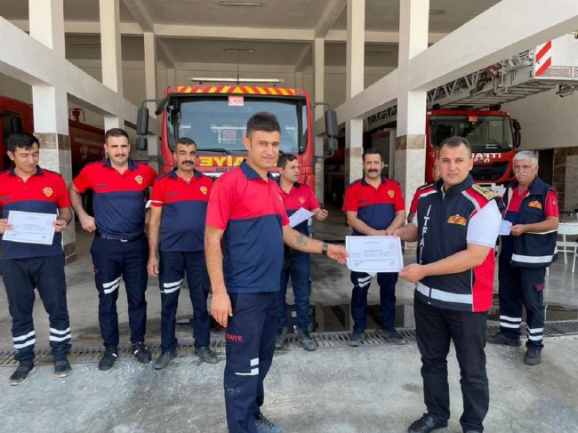 Mardin'de 50 itfaiyeciye eğitim verildi