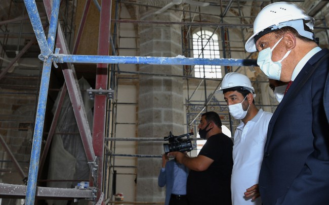 Malatya'da Yeni Camii restorasyonuna inceleme