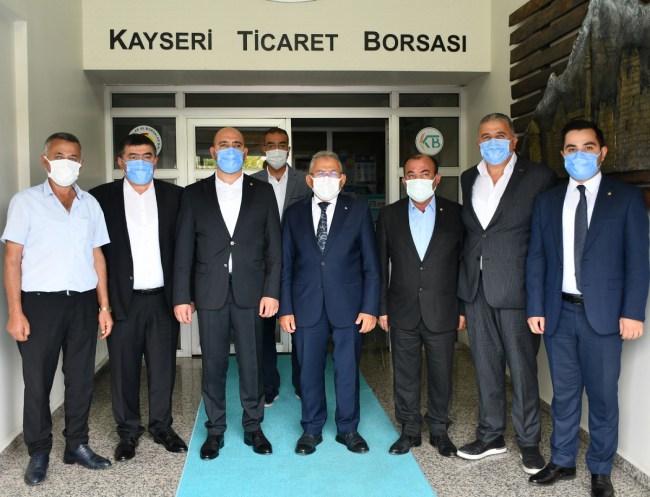 Kayseri Ticaret Borsası Memduh Büyükkılıç'ı ağırladı