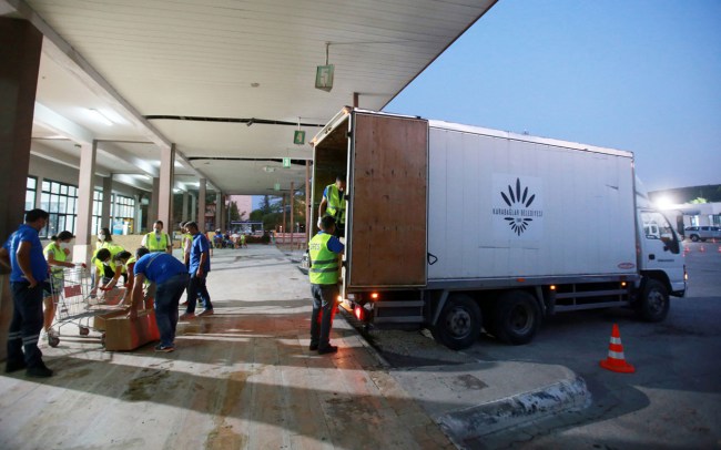 İzmir Karabağlar'dan Muğla'ya destek