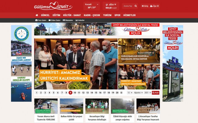 Kocaeli'de İzmit Belediyesi'nden haber portalı