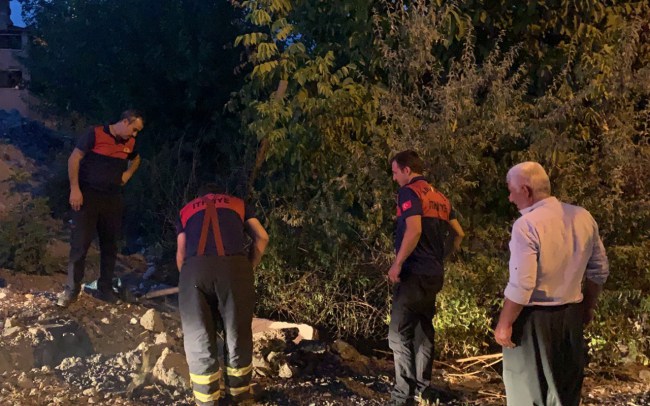 Adıyaman'da bahçe yangını