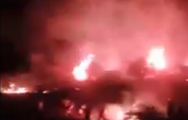 Didim'de korkutan yangın