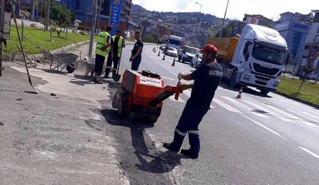 Gülüç’te yol bakım ve onarım çalışmaları devam ediyor