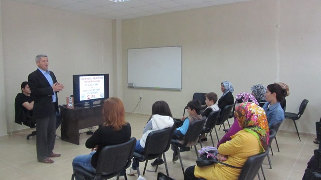 İtfaiye Müdürlüğünden yangın eğitimi