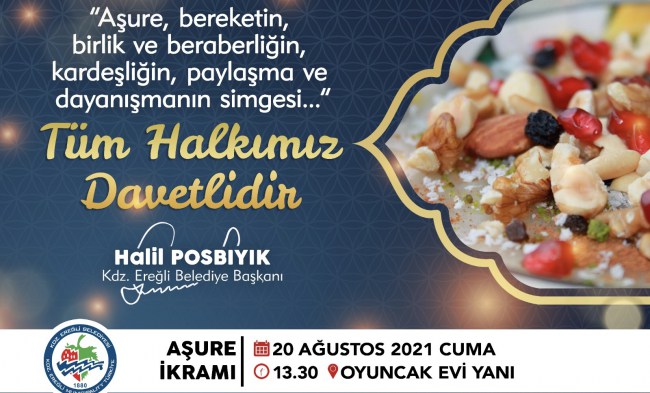 Kdz.Ereğli Belediyesi aşure dağıtacak