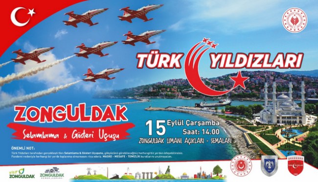 Türk Yıldızları Zonguldak'ı selamlayacak