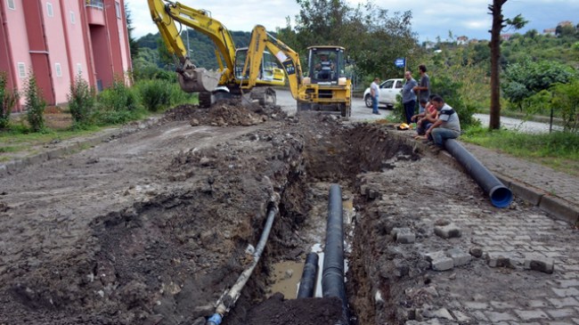 Alaplı Belediyesi TOKİ konutlarının altyapı sorununu kökten çözüyor