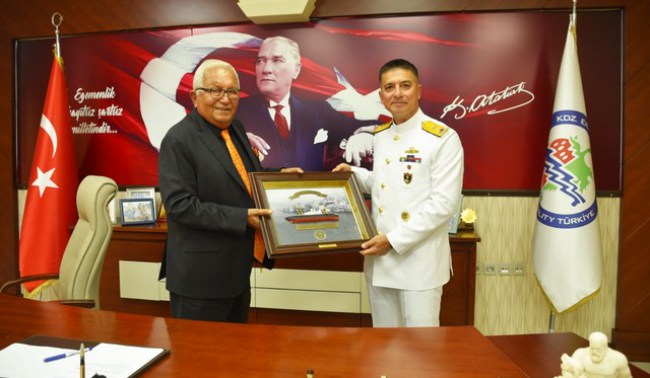 Amiral Uğur’dan Başkan Posbıyık’a iade-i ziyaret