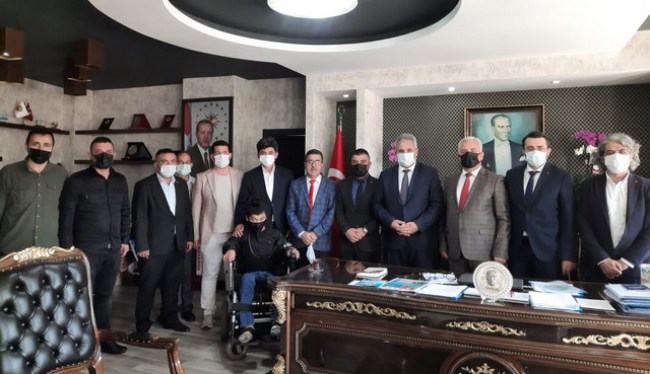 MHP'den Kaymakam Yapıcı'ya ziyaret