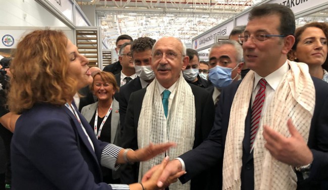 Kılıçdaroğlu ve İmamoğlu, Kdz.Ereğli standını ziyaret etti