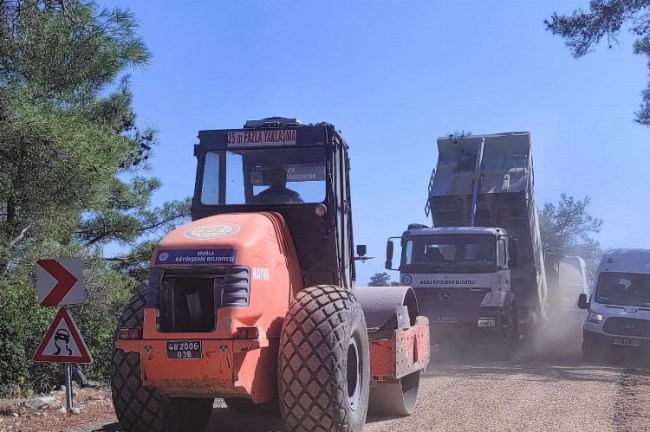 Menteşe'de asfalt çalışması tamamlandı