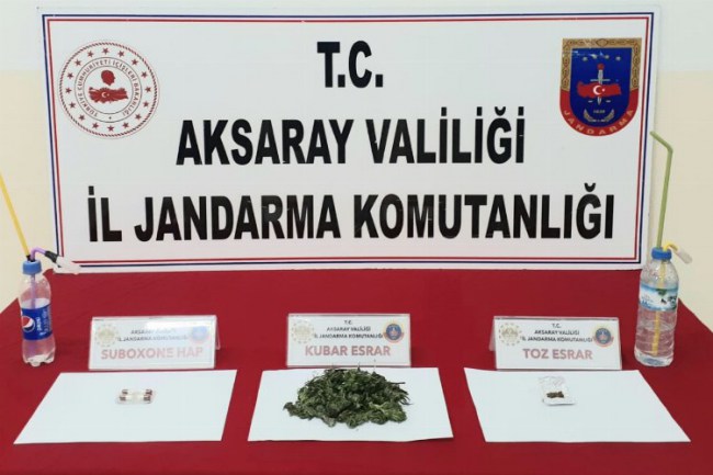 Aksaray'da uyuşturucu operasyonu: 2 gözaltı