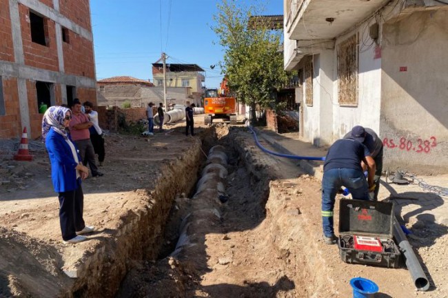 Manisa'da MASKİ altyapı çalışmalarını sürdürüyor
