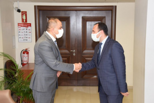 Manisa İl Sağlık Müdürü Erkuş MASKİ'yi ziyaret etti