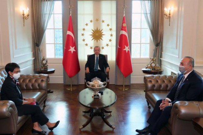 Endonezya Dışişleri Bakanı, Çankaya Köşkü'nde