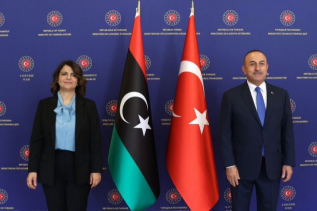 Bakan Çavuşoğlu, Libyalı mevkidaşını ağırladı