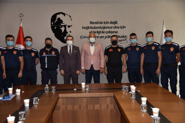 Manisa'da İtfaiyeciler göreve başladı