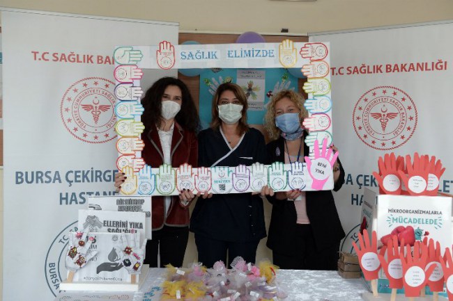 Bursa Osmangazi'de hijyen için sabun yapımı