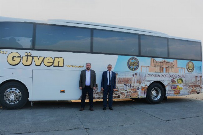 Salihli Güven otobüslerine, TSO'dan tanıtım kaplaması