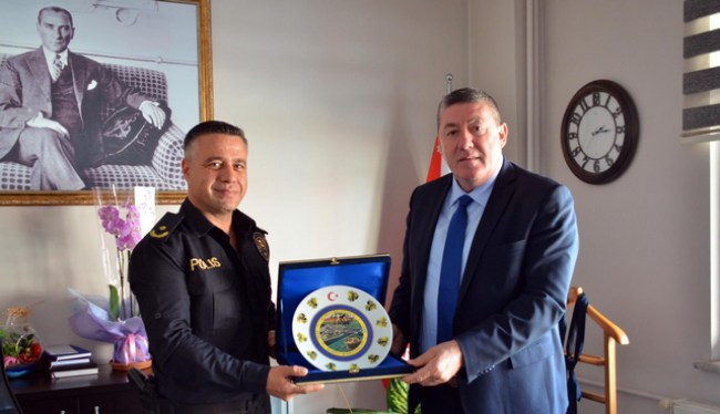 Başkan Tekin'den Emniyet Müdürü Çelik'e ziyaret