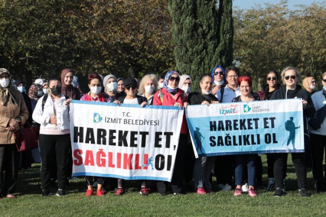 İzmit hareket ederek, sağlıklı olma yolunda