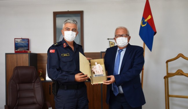 Başkan Posbıyık'tan Jandarma Komutanı Akça'ya ziyaret