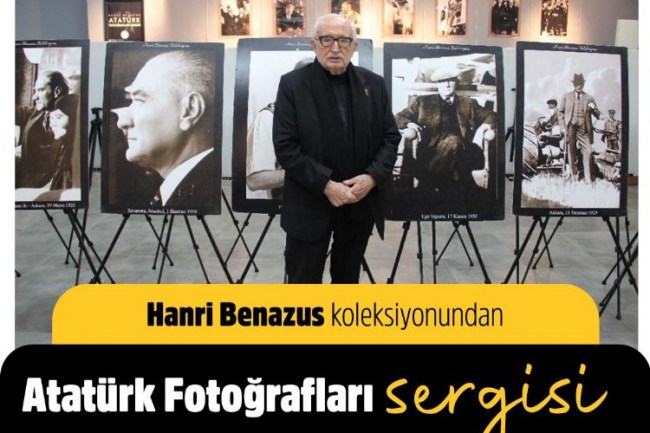 İzmir Gaziemir' de Hanri Benazus'tan "Atatürk" sergisi