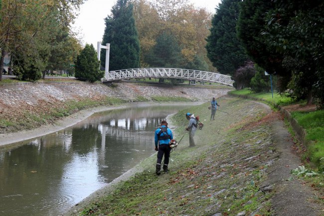 Sakarya Çark Deresi'ne SASKİ'den temizlik